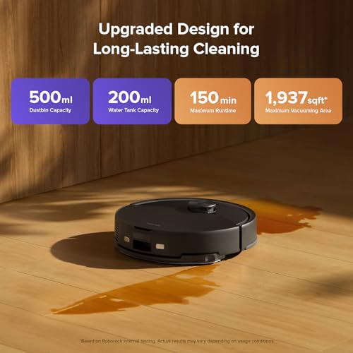 Roborock Q10 S5 Robot Vacuum & Mop – 10,000Pa Suction, Black