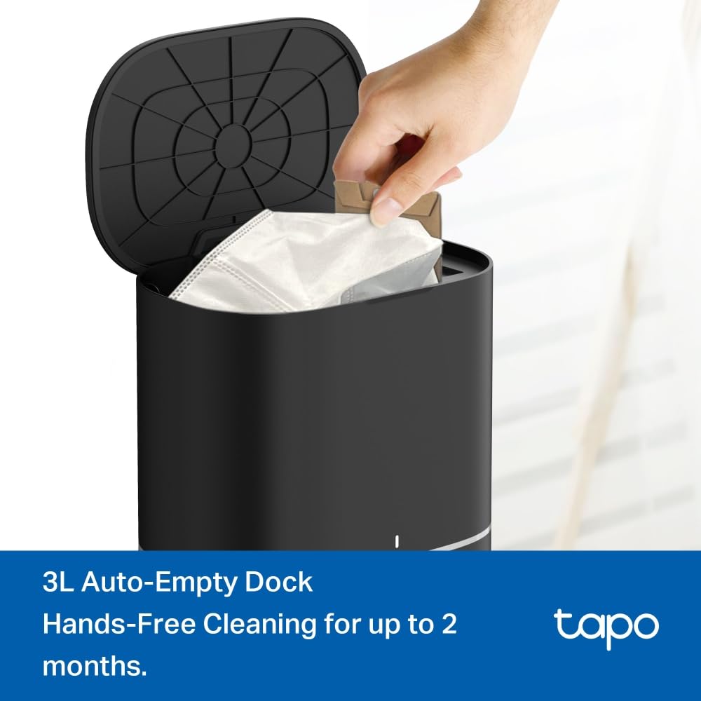 Tapo RV30 Max Plus Robot Vacuum & Mop – 5300Pa Suction, Auto-Empty, Alexa & Google