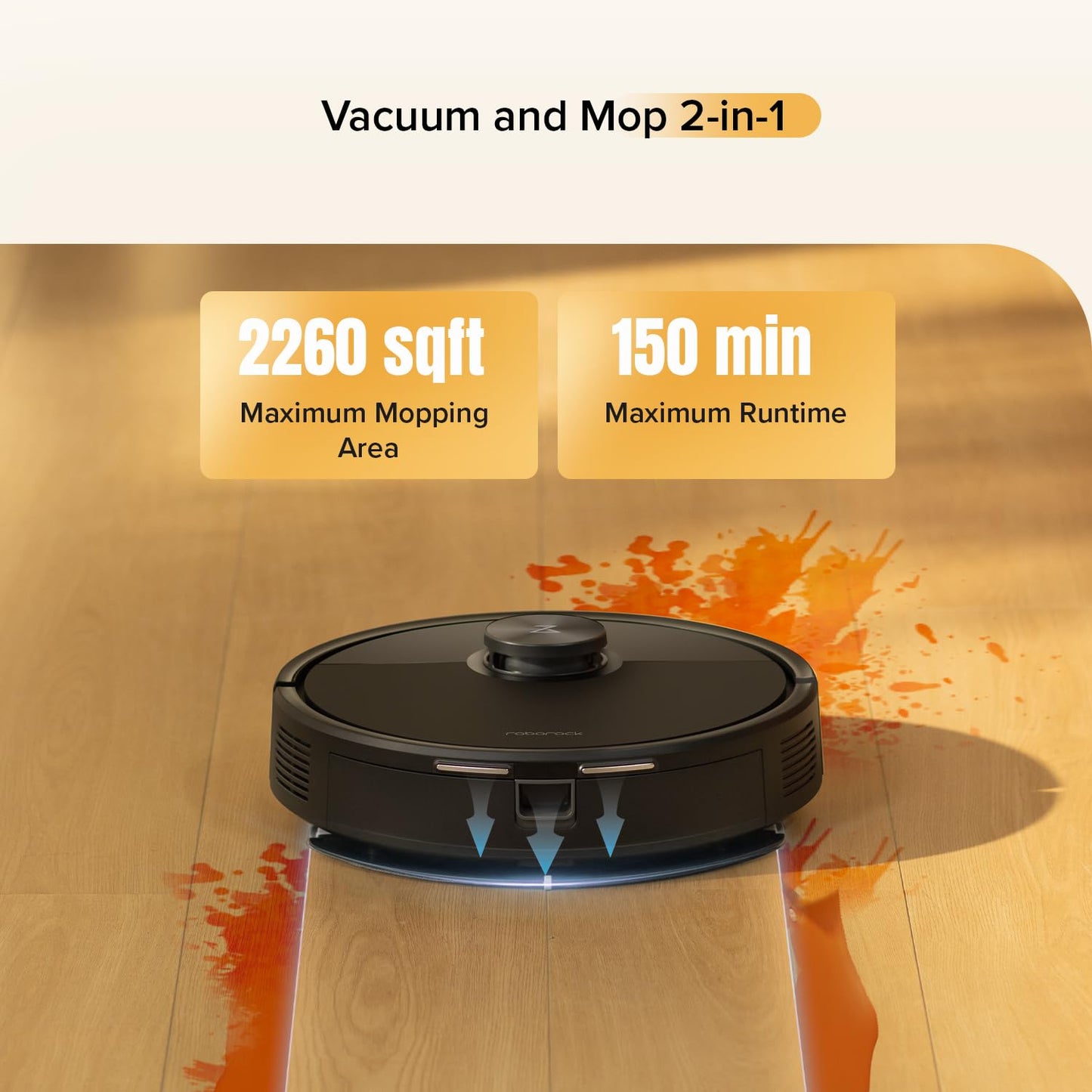 Roborock Q7 M5 Robot Vacuum and Mop – 10,000Pa Suction, Smart LiDAR Navigation, Black
