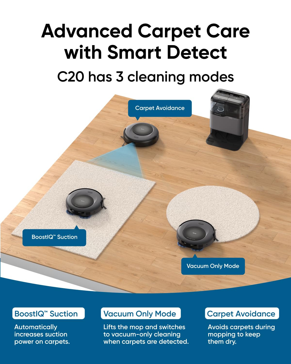eufy Omni C20 Robot Vacuum & Mop – 7000Pa, All-in-One Station