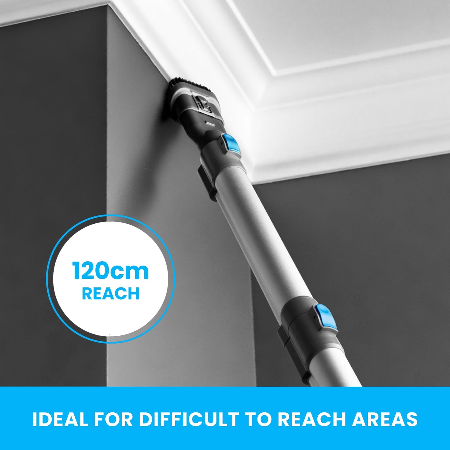 Vytronix 3-in-1 Cordless Stick Vacuum Cleaner – Blue/Silver