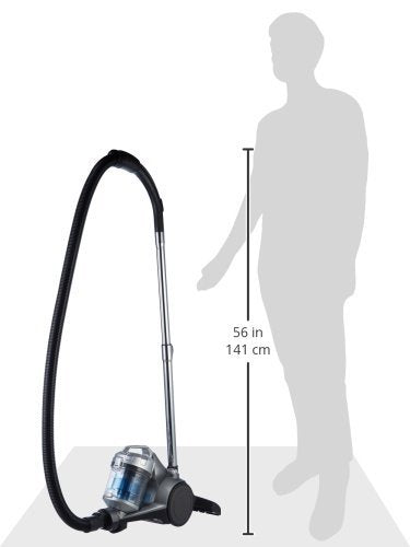 Compact Bagless Cylinder Vacuum Cleaner with HEPA Filter – 700W, 1.5L, Lightweight & Quiet, Black