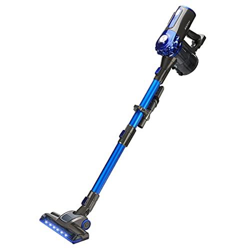 Akitas AKV8 Cordless Stick Vacuum Cleaner – Lightweight Handheld, 40 Min Runtime, Blue