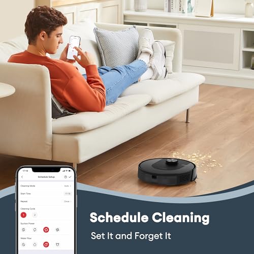 Ultenic T20 Pro Robot Vacuum Cleaner – 8,000Pa Suction, Mop & Self-Emptying Station