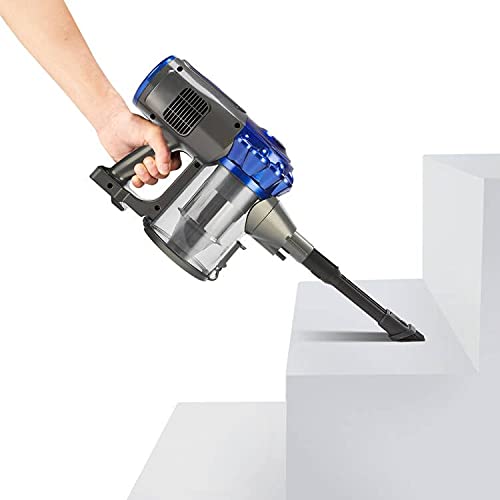 Akitas AKV8 Cordless Stick Vacuum Cleaner – Lightweight Handheld, 40 Min Runtime, Blue
