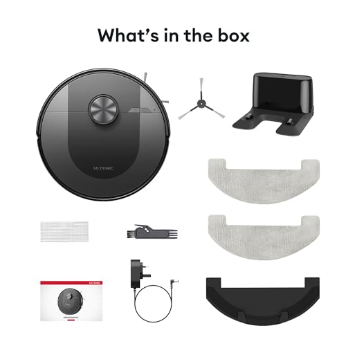 Ultenic D10 Robot Vacuum and Mop with LiDAR Navigation – 5000Pa Suction