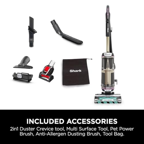 Shark AZ3900UKTBK Corded Upright Vacuum Cleaner – DuoClean Detect, Anti Hair Wrap, Charcoal