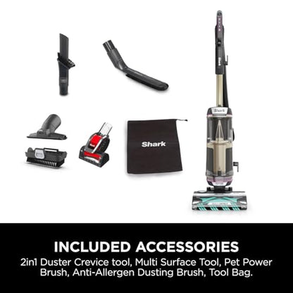 Shark AZ3900UKTBK Corded Upright Vacuum Cleaner – DuoClean Detect, Anti Hair Wrap, Charcoal