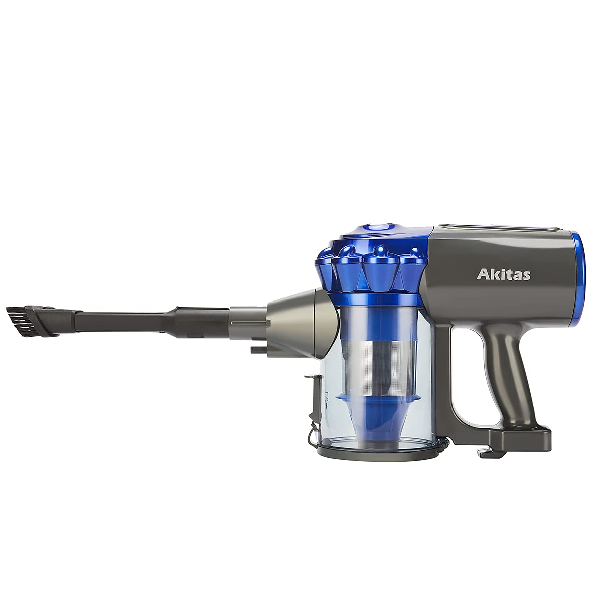 Akitas AKV8 Cordless Stick Vacuum Cleaner – Lightweight Handheld, 40 Min Runtime, Blue