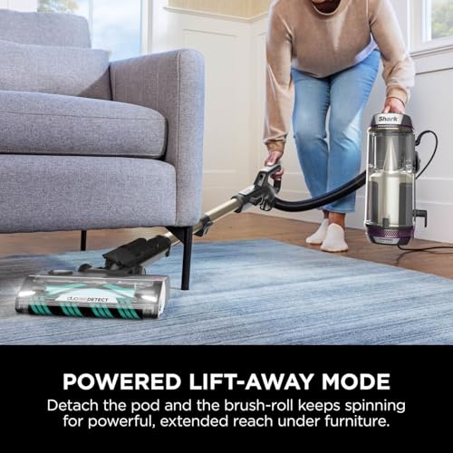 Shark AZ3900UKTBK Corded Upright Vacuum Cleaner – DuoClean Detect, Anti Hair Wrap, Charcoal