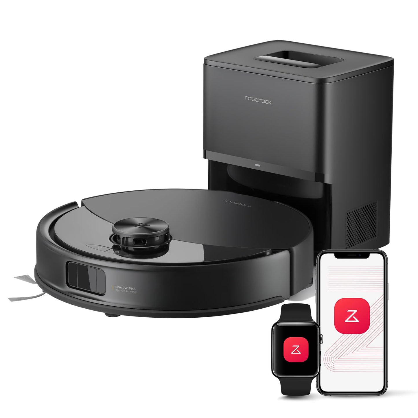 roborock Q10 S5+ Robot Vacuum – Self-Emptying, 10,000Pa Suction, Dual Anti-Tangle, Auto-Lifting Mop