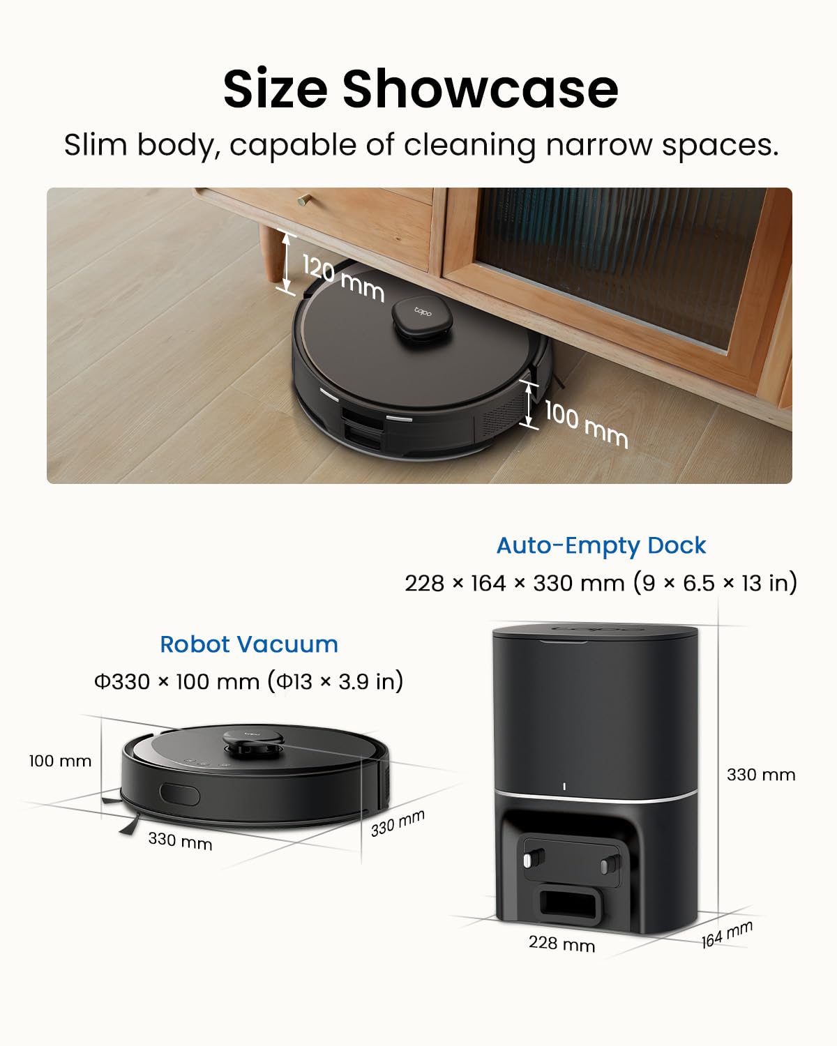 Tapo RV30 Max Plus Robot Vacuum & Mop – 5300Pa Suction, Auto-Empty, Alexa & Google