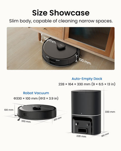 Tapo RV30 Max Plus Robot Vacuum & Mop – 5300Pa Suction, Auto-Empty, Alexa & Google