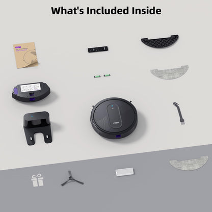MONSGA 3-in-1 Robot Vacuum & Mop – 3000Pa Suction, 140 Min Runtime, App & Voice Control