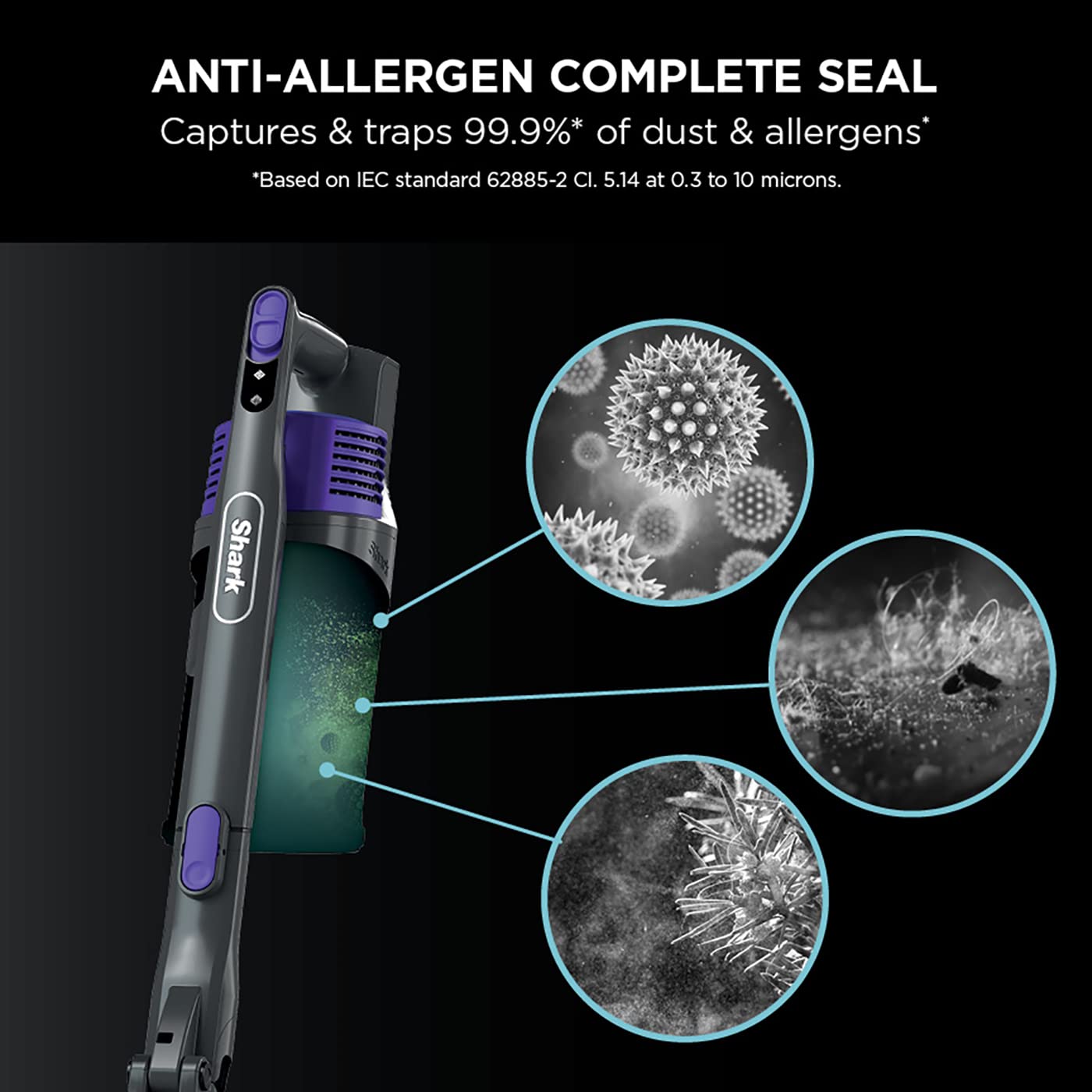 Shark Cordless Stick Vacuum Cleaner with Flexology, Anti Hair Wrap & Pet Tool – 40 min Runtime, Purple