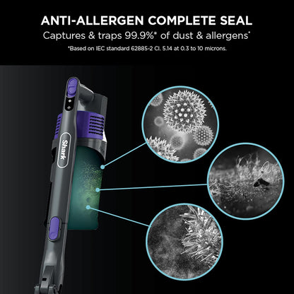 Shark Cordless Stick Vacuum Cleaner with Flexology, Anti Hair Wrap & Pet Tool – 40 min Runtime, Purple