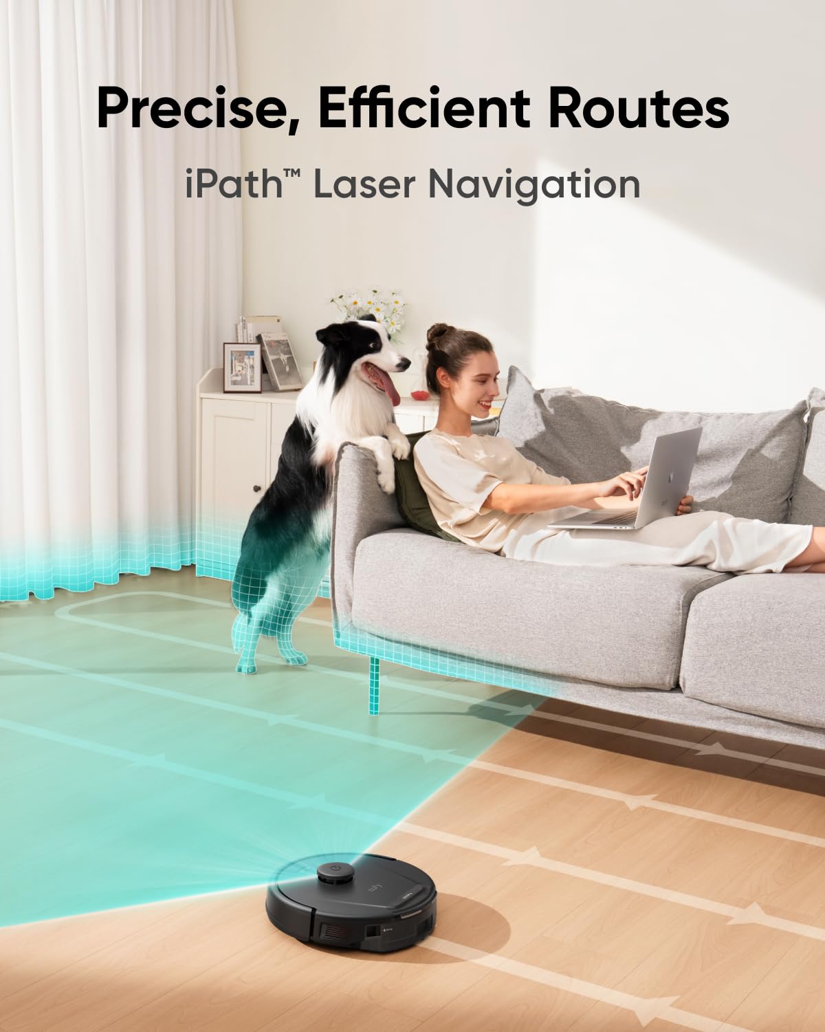 eufy L60 Robot Vacuum Cleaner – 5,000Pa Suction, iPath Laser, Pet Hair & Hard Floors