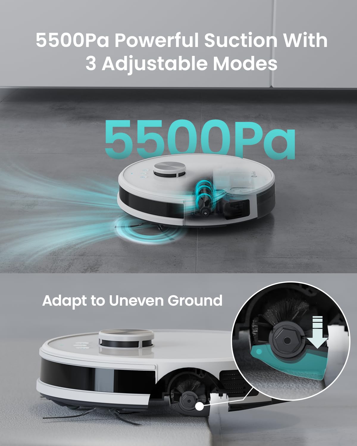 Lefant M1 Robot Vacuum & Mop – 5500Pa, Laser Navigation, App Control