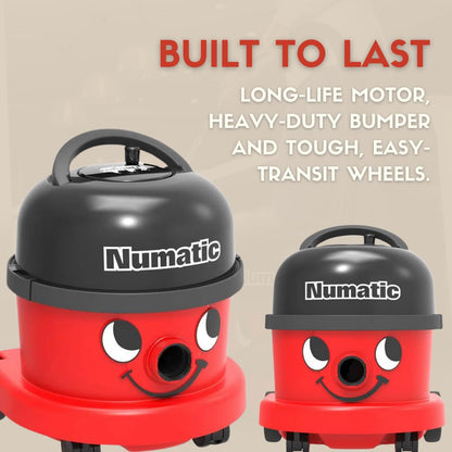 Numatic NRV240-11 Henry Commercial Vacuum Cleaner – 620W, 9L Capacity, Red
