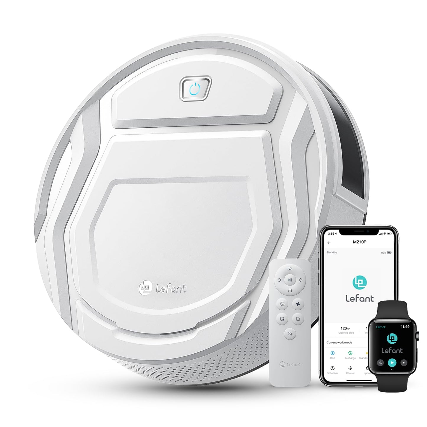Lefant M210 Robot Vacuum – 2200Pa Suction, Wi-Fi & Alexa Control