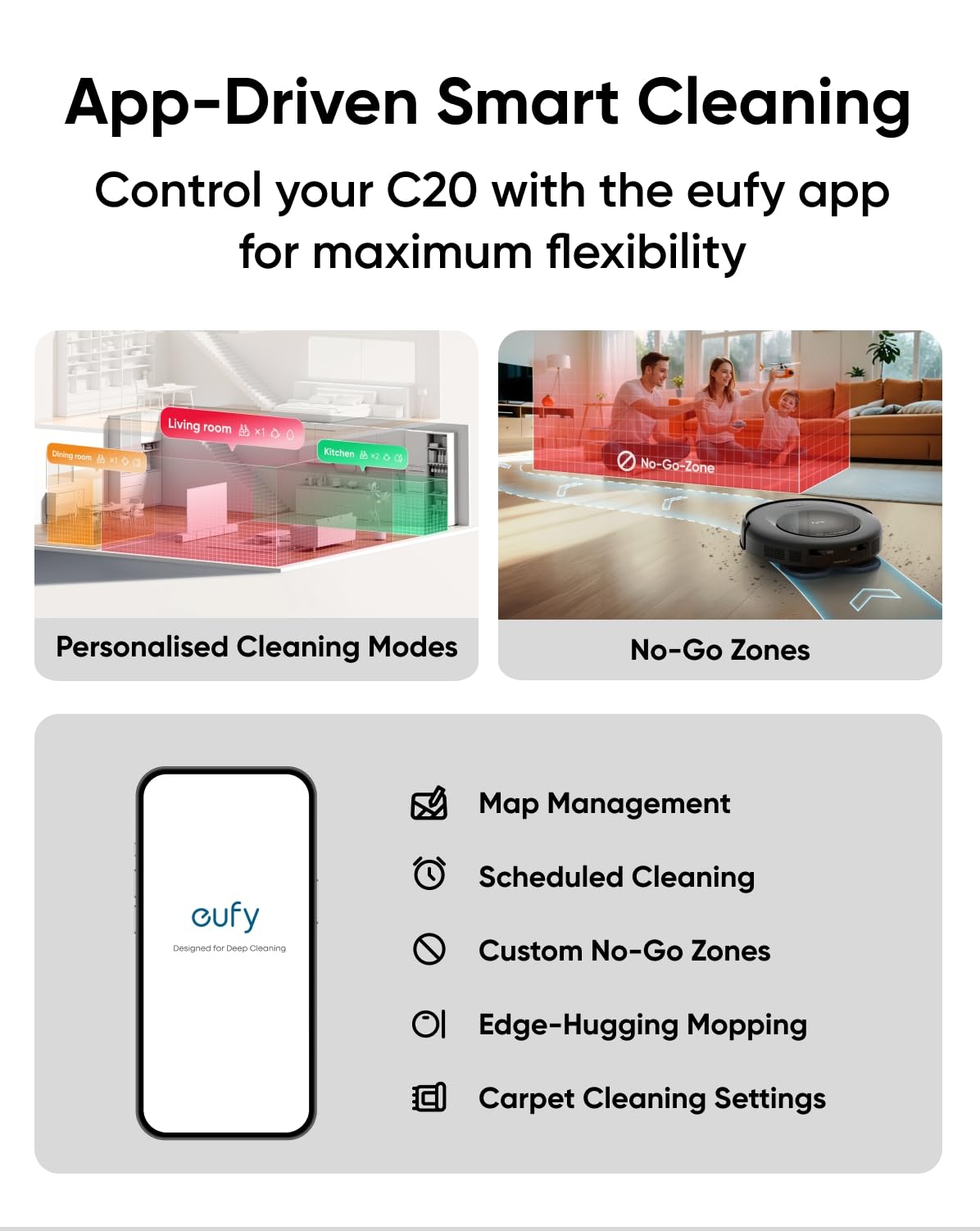 eufy Omni C20 Robot Vacuum & Mop – 7000Pa, All-in-One Station
