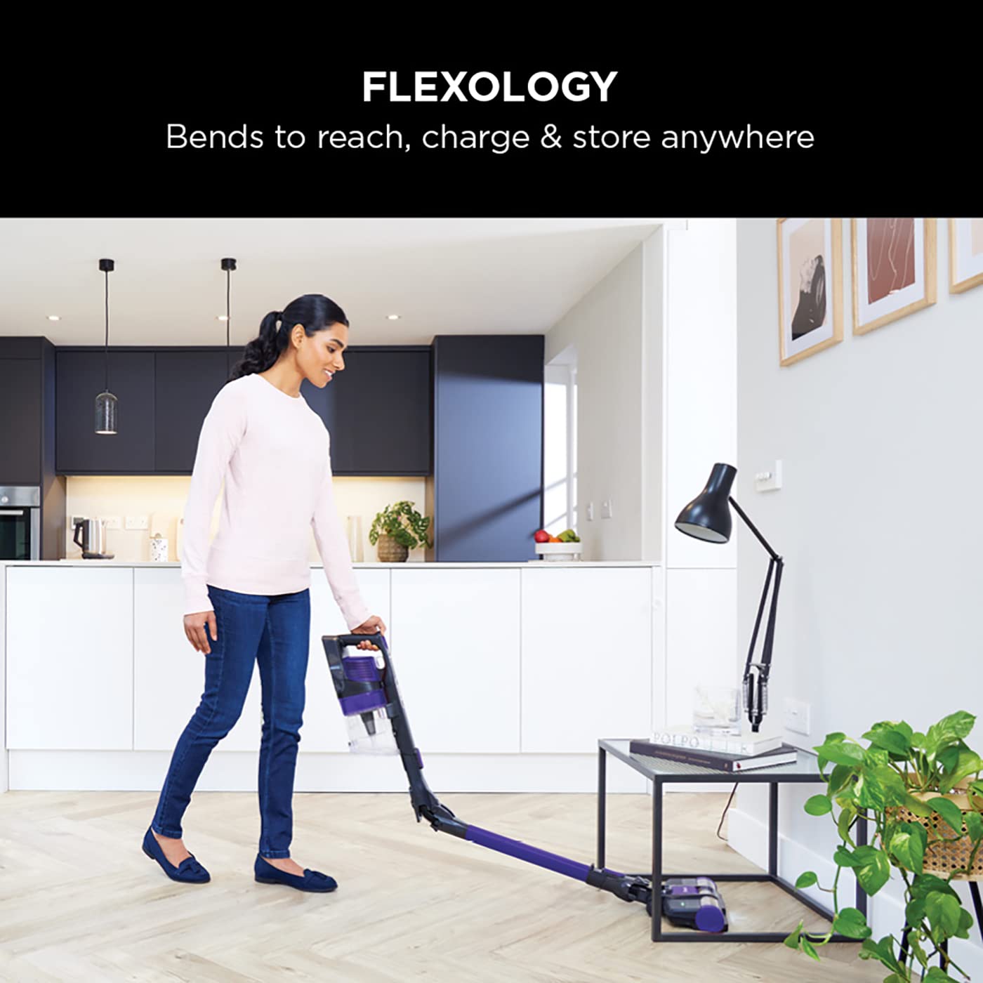Shark Cordless Stick Vacuum Cleaner with Flexology, Anti Hair Wrap & Pet Tool – 40 min Runtime, Purple