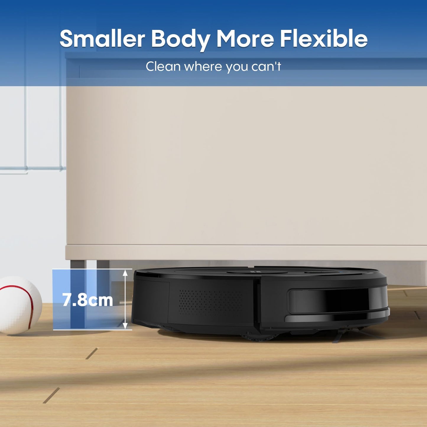 Deenkee Robot Vacuum Cleaner with Mop – 4000Pa Suction, WiFi/App Control