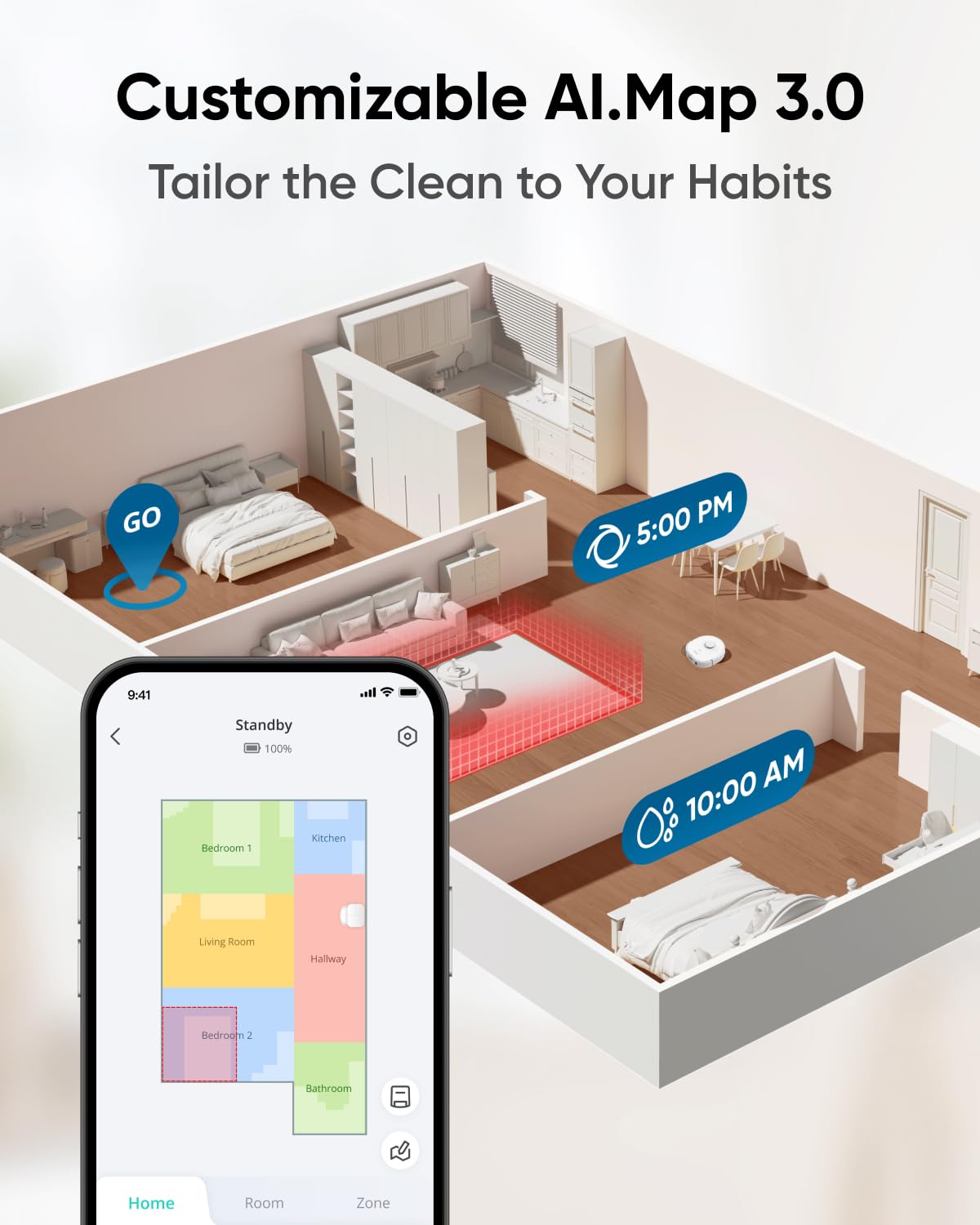 eufy X10 Pro Omni Robot Vacuum Cleaner with Mop – 8,000Pa Suction & All-in-One Auto-Cleaning Station