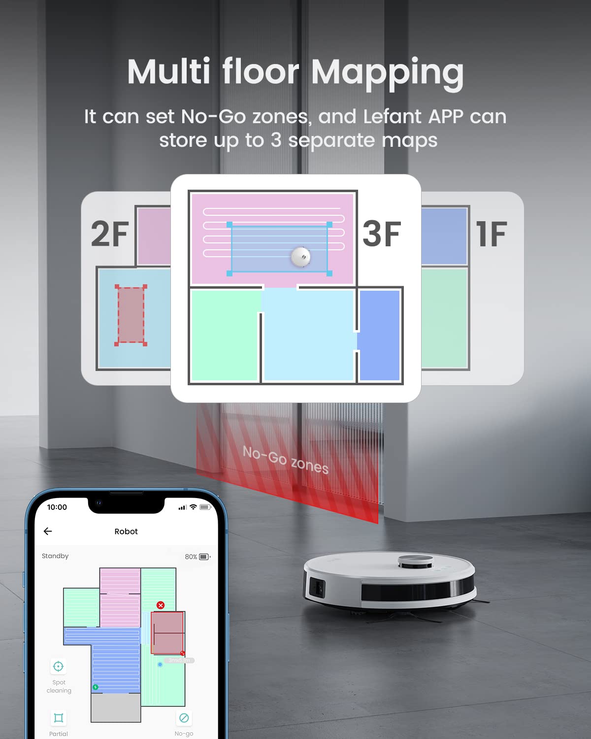 Lefant M1 Robot Vacuum & Mop – 5500Pa, Laser Navigation, App Control