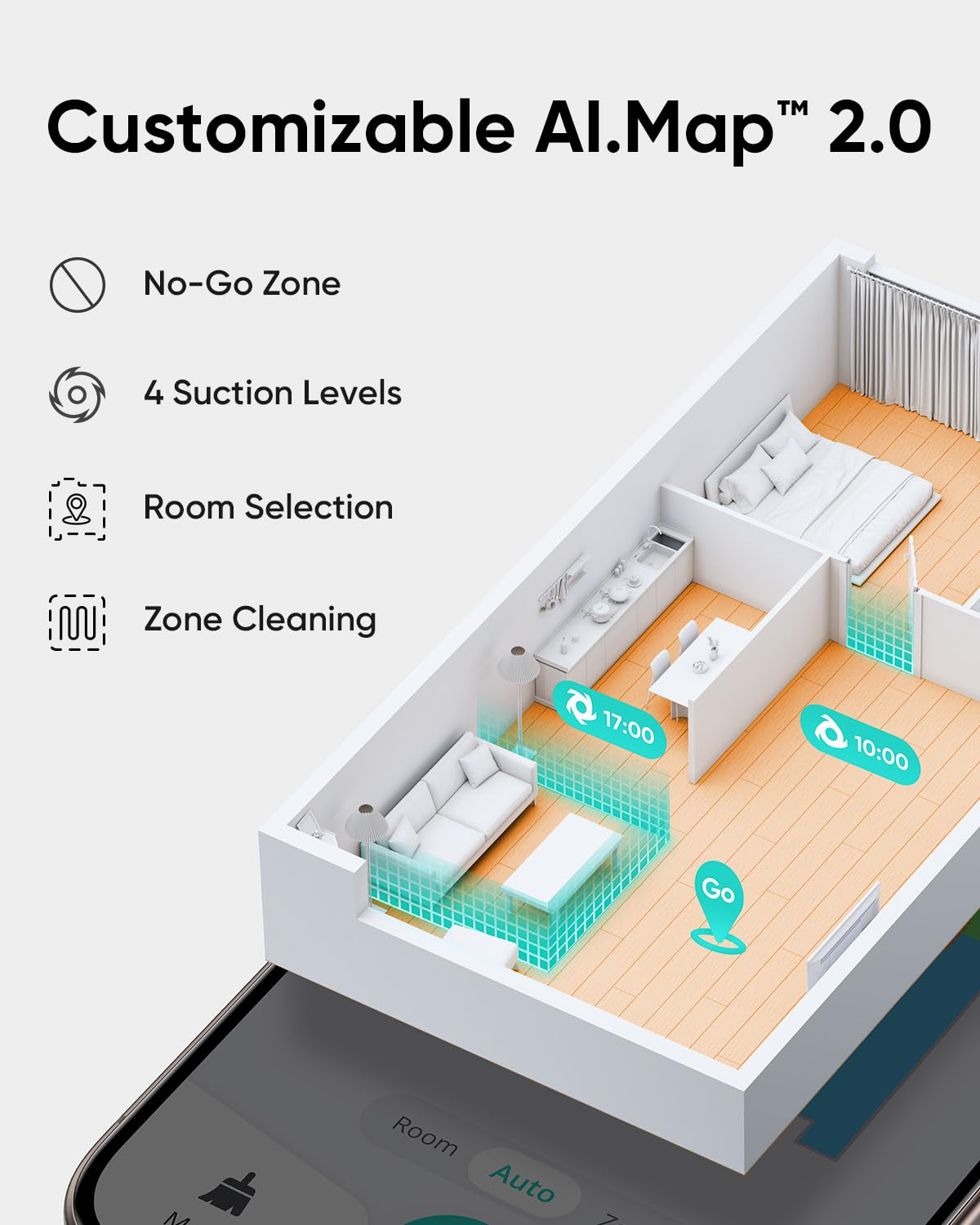 eufy L60 Robot Vacuum Cleaner – 5,000Pa Suction, iPath Laser, Pet Hair & Hard Floors