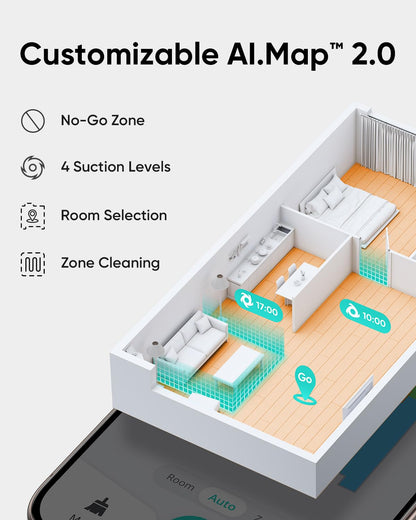 eufy L60 Robot Vacuum Cleaner – 5,000Pa Suction, iPath Laser, Pet Hair & Hard Floors