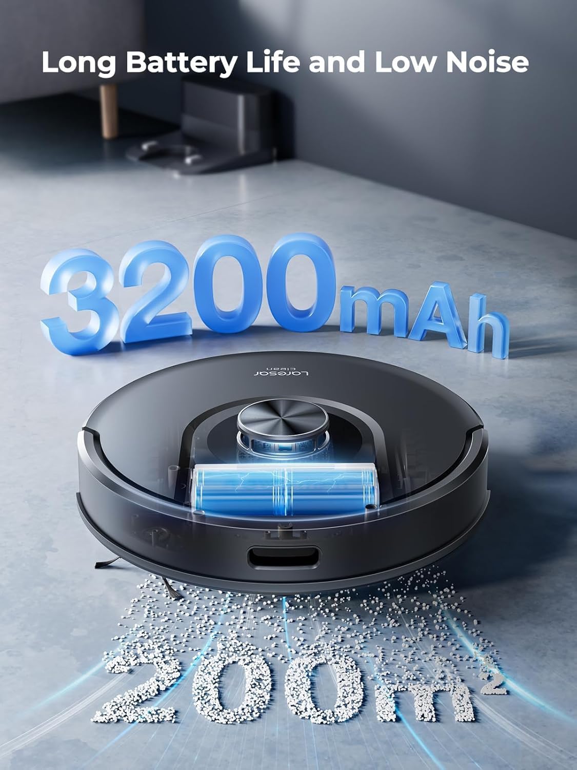 Laresar Mars01 Robot Vacuum Cleaner – 5,000Pa Suction, LiDAR Navigation, Mop