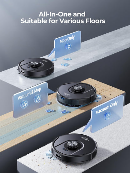Laresar Mars01 Robot Vacuum Cleaner – 5,000Pa Suction, LiDAR Navigation, Mop
