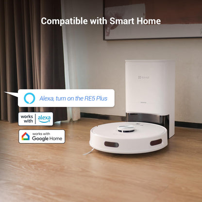 EZVIZ RE5 Plus Robot Vacuum & Mop – 4000Pa, Self-Emptying, LiDAR