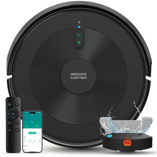 Deenkee Robot Vacuum Cleaner with Mop – 4000Pa Suction, WiFi/App Control