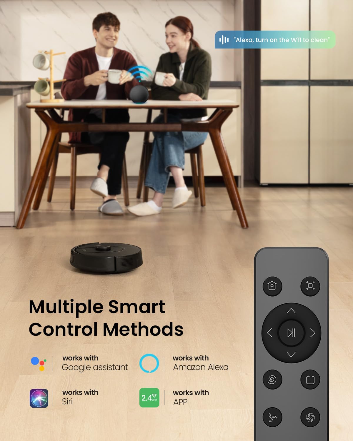 Vexilar Self-Emptying Robot Vacuum & Mop – 5000Pa Suction, 60-Day Hands-Free