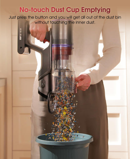 UNINELL UV5 Cordless Stick Vacuum Cleaner – 550W, 48KPA, 65-Min Runtime, Gold