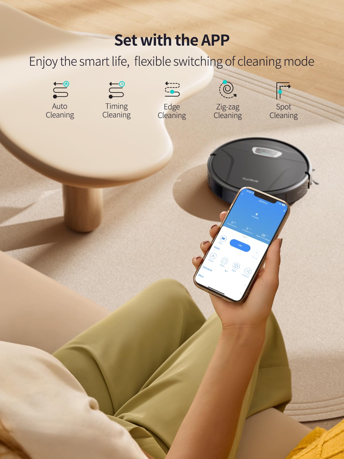HONITURE G20 PRO Robot Vacuum & Mop – 4,500Pa Suction, App & Voice Control
