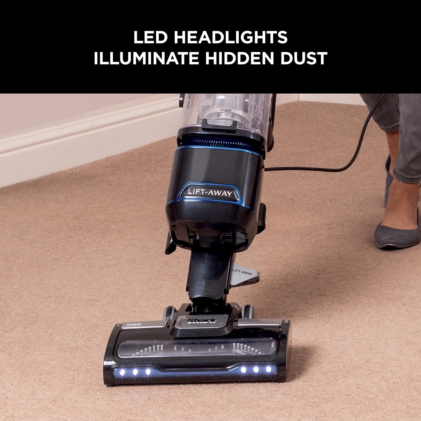 Shark NV602UK Lift-Away Upright Vacuum Cleaner – Blue/Black