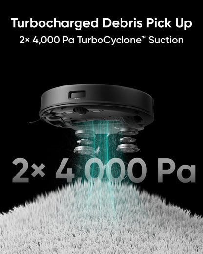 Eufy X8 Pro Robot Vacuum & Mop – 2×4000Pa Suction, Self-Empty, Pet Hair