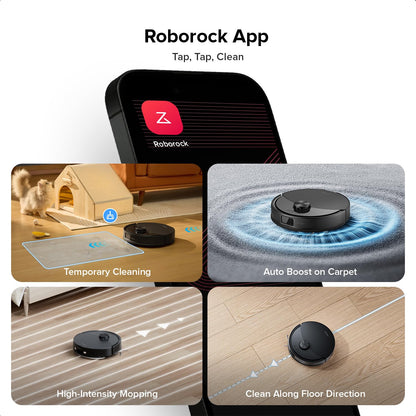 Roborock Q10 S5 Robot Vacuum & Mop – 10,000Pa Suction, Black
