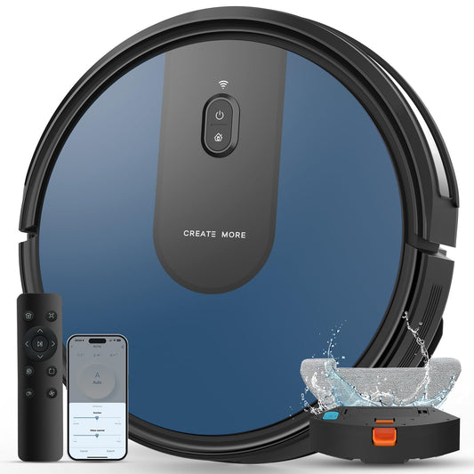 4-in-1 Robot Vacuum Cleaner with Mop – 5000Pa Suction, Auto Carpet Boost, WiFi & Alexa Control