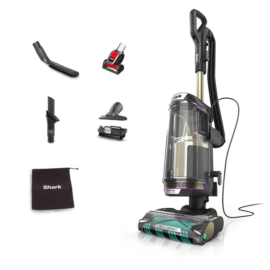 Shark AZ3900UKTBK Corded Upright Vacuum Cleaner – DuoClean Detect, Anti Hair Wrap, Charcoal