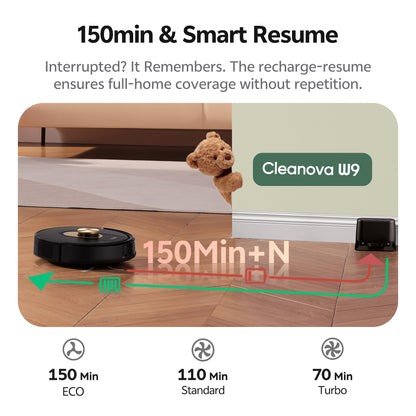 Vexilar W9 Robot Vacuum & Mop – 6000Pa Suction, LiDAR