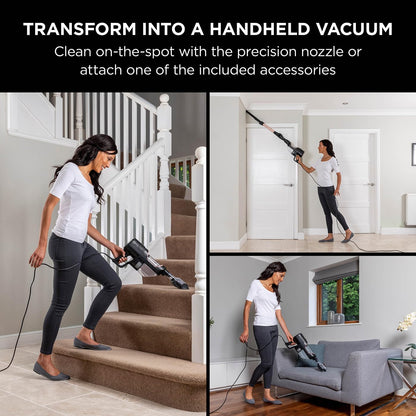 Shark HZ500UKT Corded Stick Vacuum Cleaner – Anti Hair Wrap, DuoClean, Rose Gold