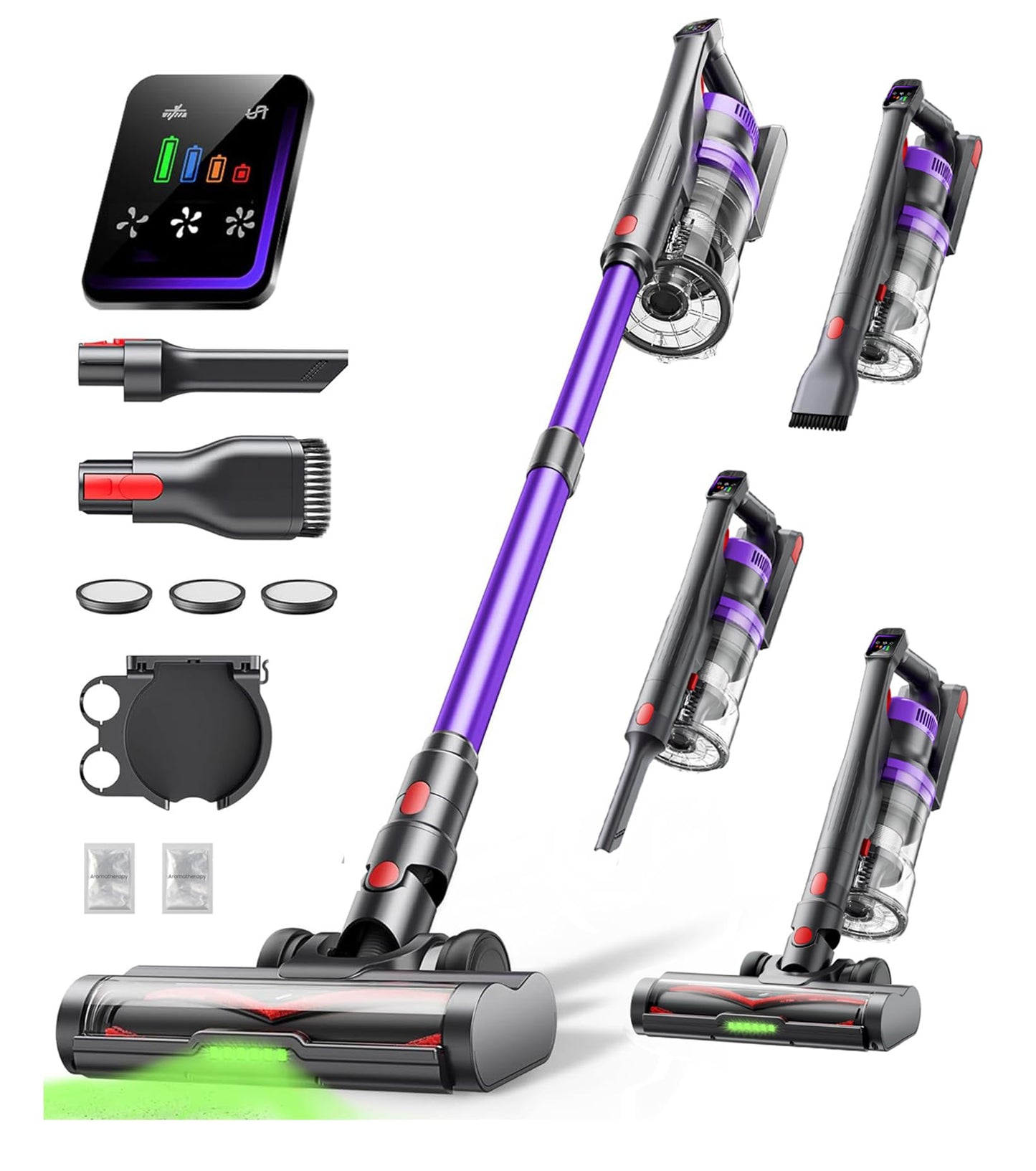 Cordless Stick Vacuum Cleaner – 550W, 45KPA Suction, 60 Min Runtime