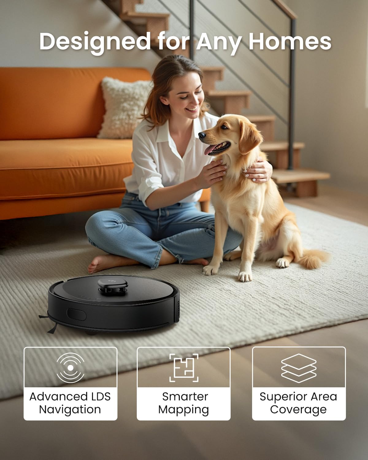 Tapo RV30 Max Plus Robot Vacuum & Mop – 5300Pa Suction, Auto-Empty, Alexa & Google