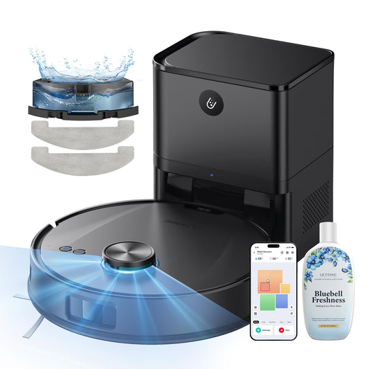 Ultenic T20 Pro Robot Vacuum Cleaner – 8,000Pa Suction, Mop & Self-Emptying Station