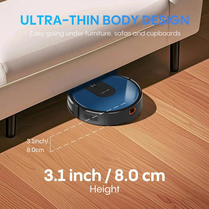4-in-1 Robot Vacuum Cleaner with Mop – 5000Pa Suction, Auto Carpet Boost, WiFi & Alexa Control