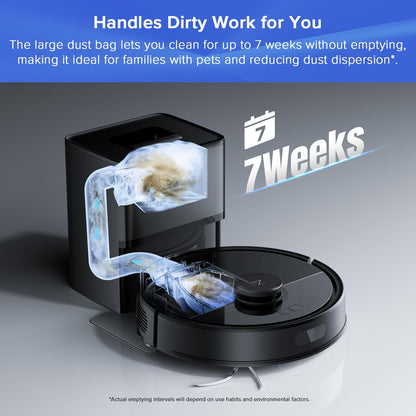 Roborock Q7 L5+ Robot Vacuum & Mop – 8,000Pa Suction, Self-Emptying, Pet Hair Friendly